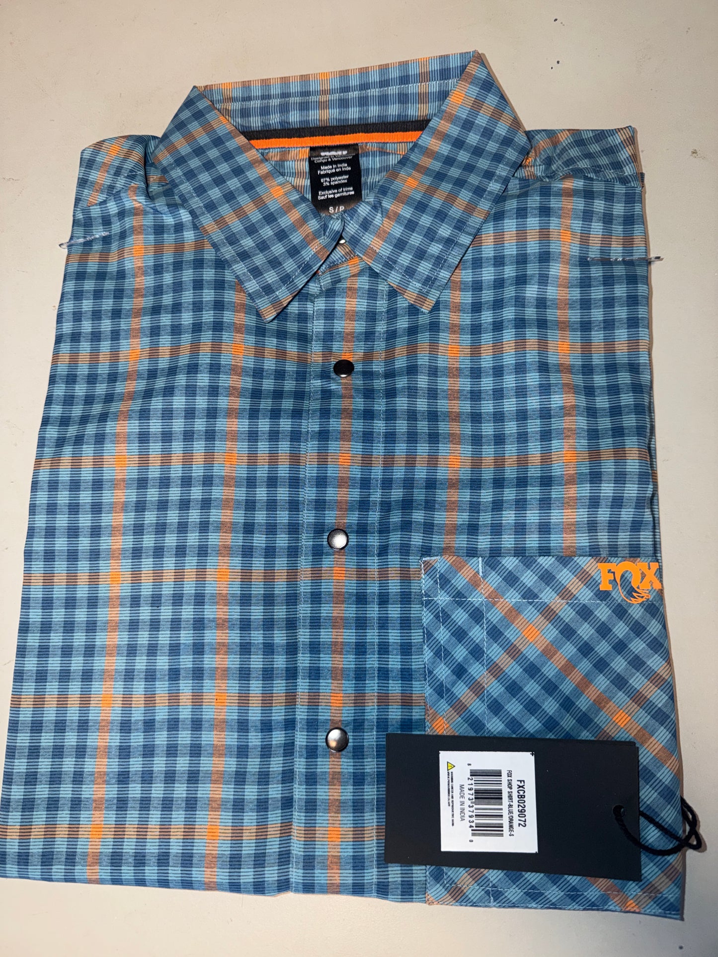 FOX Shop Shirt Blue,Orange